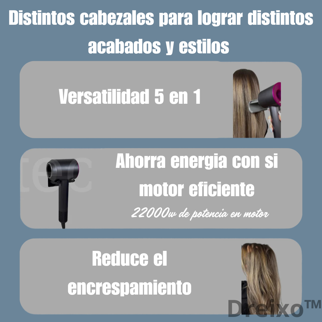 Secador Treixo™ Pro 5 en 1